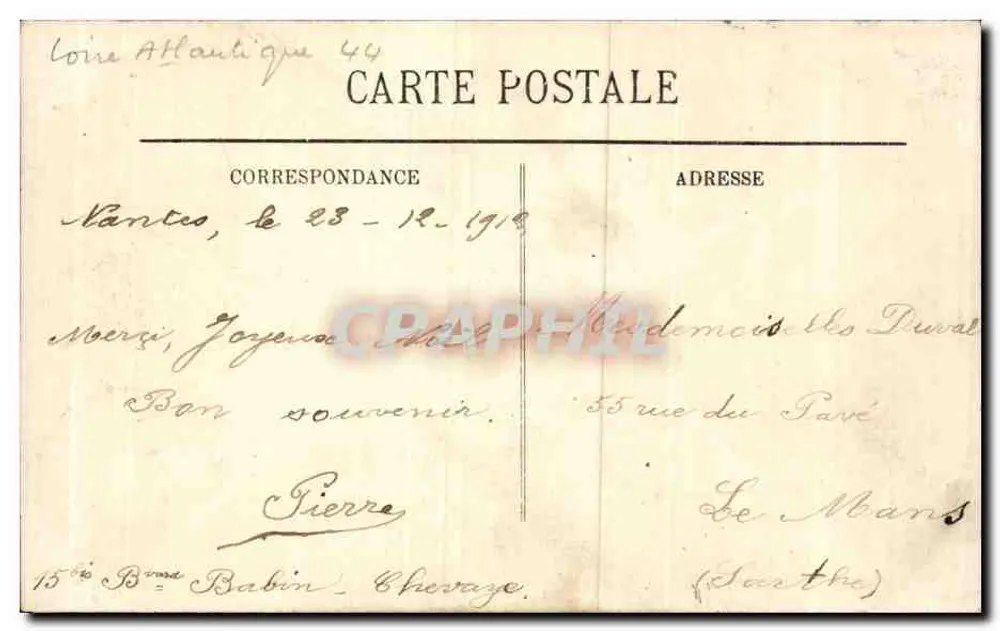 NANTES — O Palácio de Justiça — editor não visível - Verso