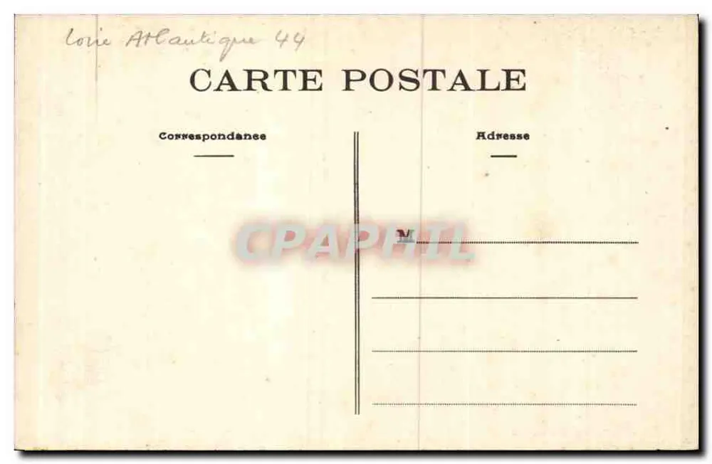 Calvarienberg von Pontchâteau — (II. Station) — Jesus trägt sein Kreuz — Phototypie Vasselier, Nantes - Rückseite