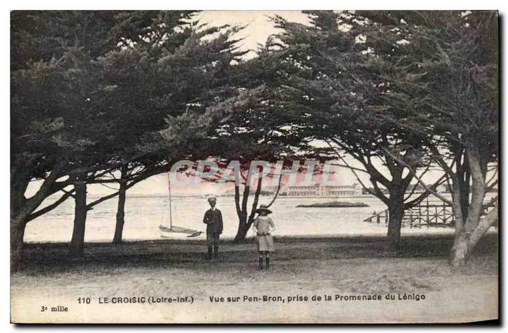 Le Croisic (Loire-Inf.) — Ansicht von Pen-Bron, vom Lénigo-Promenade aus — Graphil, Nr. 110 - Vorderseite