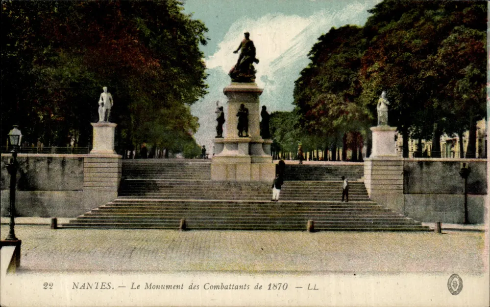 NANTES — Der Denkmal der Kämpfer von 1870 — LL - Vorderseite