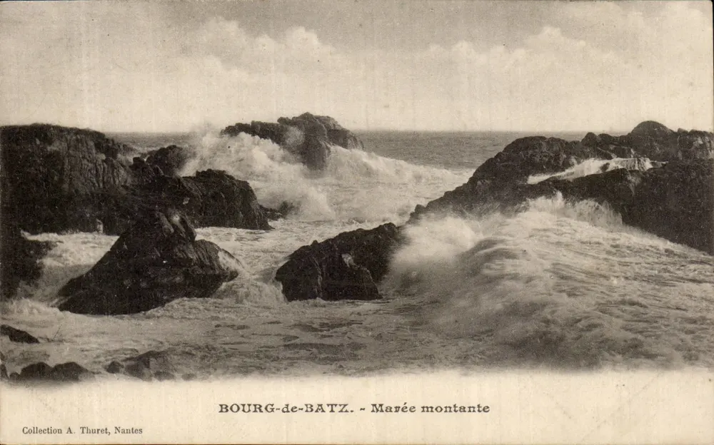 Bourg-de-Batz - Maré crescente — Coleção A. Thuret, Nantes - Frente
