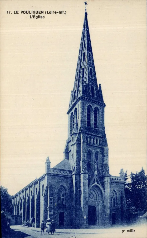 Le Pouliguen (Loire-Inf.) — A Igreja — 9º milhar - Frente