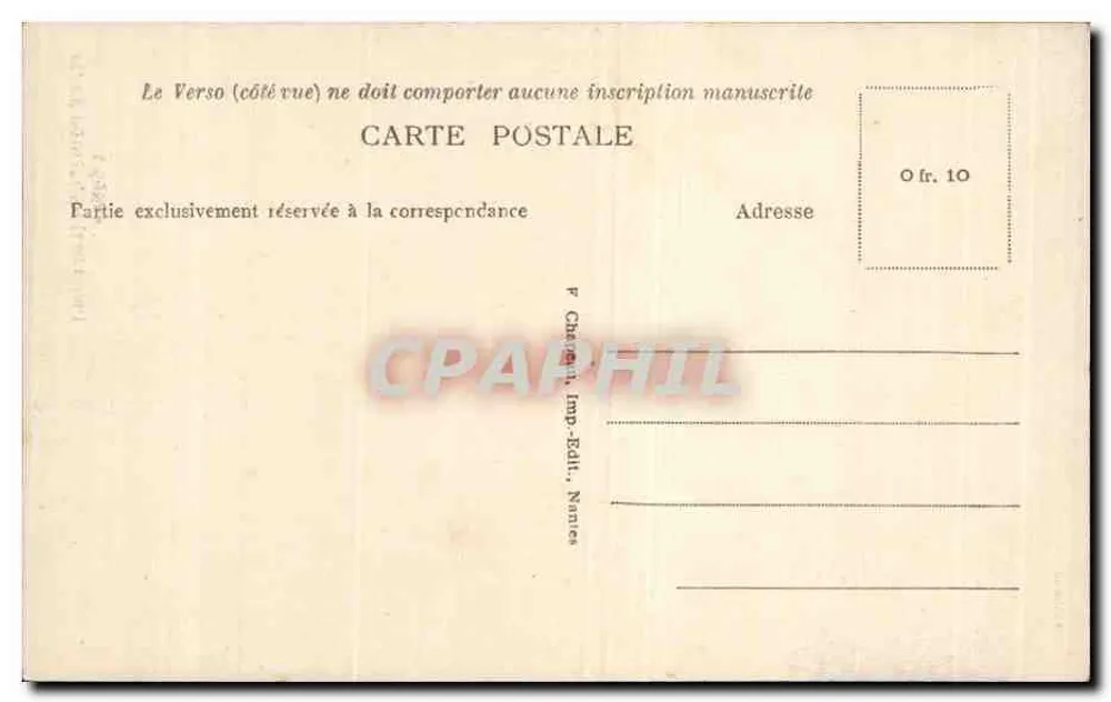 Le Pouliguen (Loire-Inf.) — A Igreja — 9º milhar - Verso