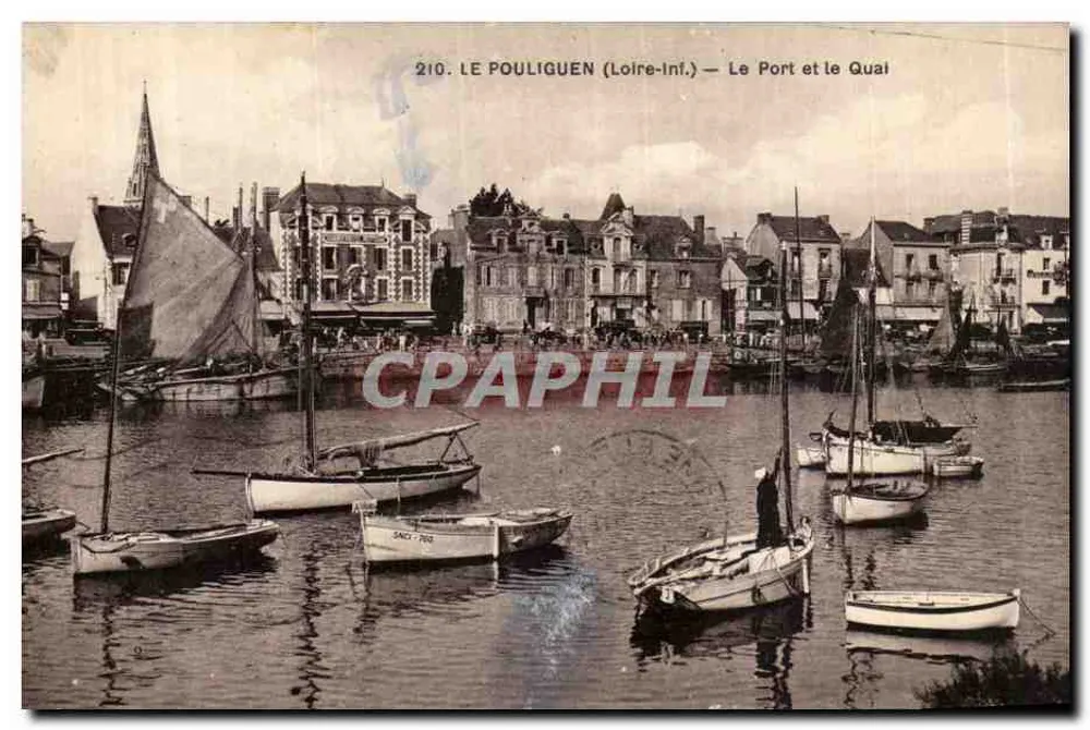 Le Pouliguen (Loire-Inf.) — Der Hafen und der Kai - Vorderseite