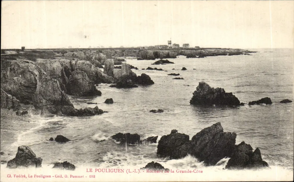 Le Pouliguen (L.-I.) — Rochers de la Grande-Côte — Gl. Fodéré, Le Pouliguen - Coil, O. Pommet - 482 - Vorderseite