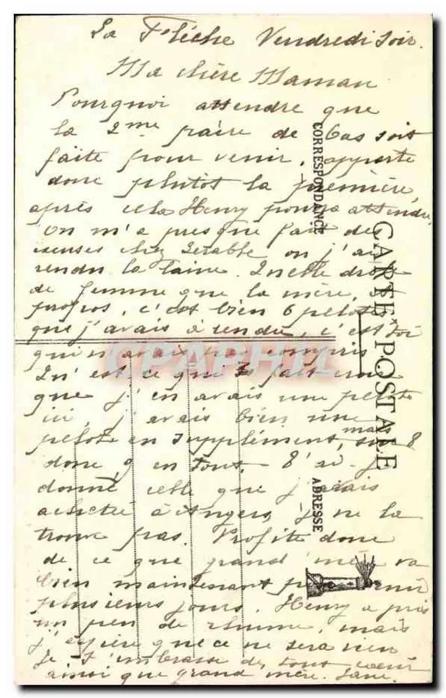 Le Pouliguen (L.-I.) — Rochers de la Grande-Côte — Gl. Fodéré, Le Pouliguen - Coil, O. Pommet - 482 - Rückseite