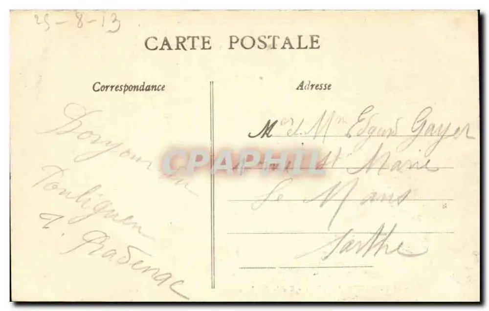 Höhle der Korrigans — E. Pouliguen (Loire-Inf.) — Verlag: E. Pouliguen - Rückseite