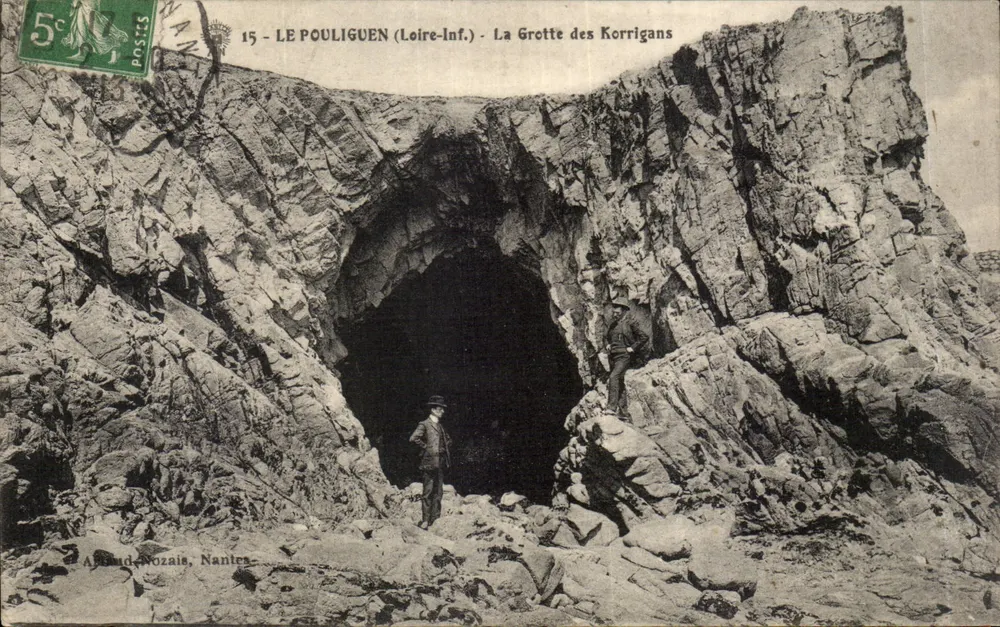 Le Pouliguen (Loire-Inf.) - Die Höhle der Korrigans — Verlag Abboud-Nozaïs, Nantes, n°15 - Vorderseite