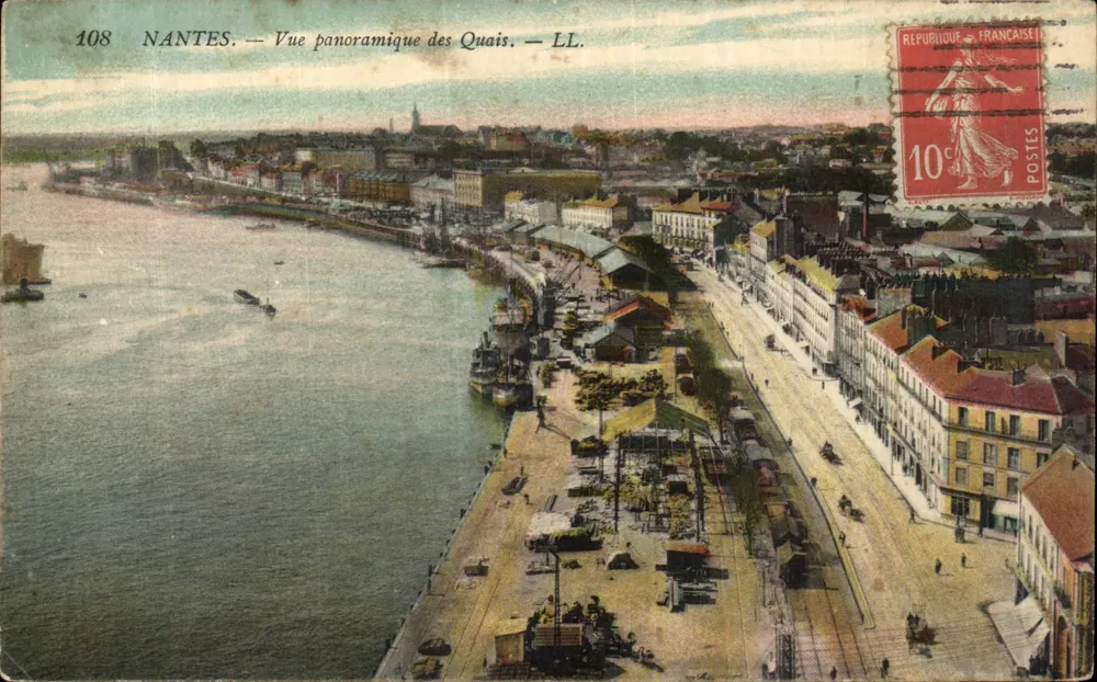 NANTES — Panoramablick auf die Ufer — LL. — N°108 - Vorderseite