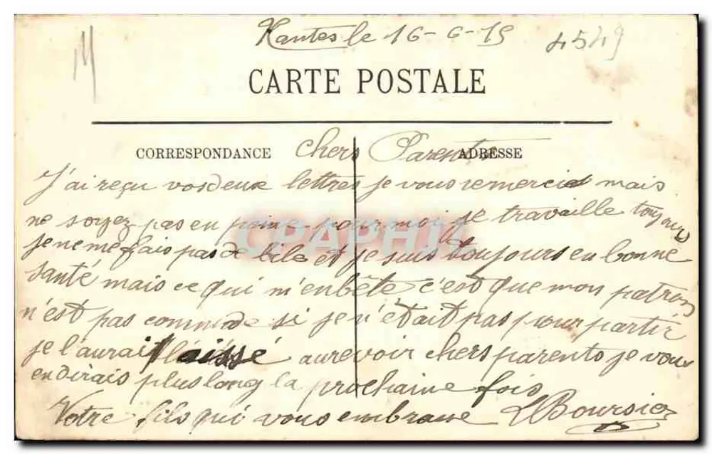 NANTES — Panoramablick auf die Ufer — LL. — N°108 - Rückseite