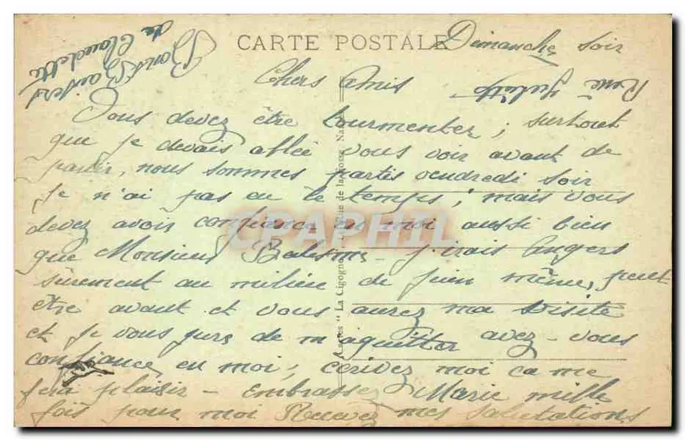 NANTES - Panoramablick auf den Hafen — Verlag 'La Cigogne' n°22 - Rückseite