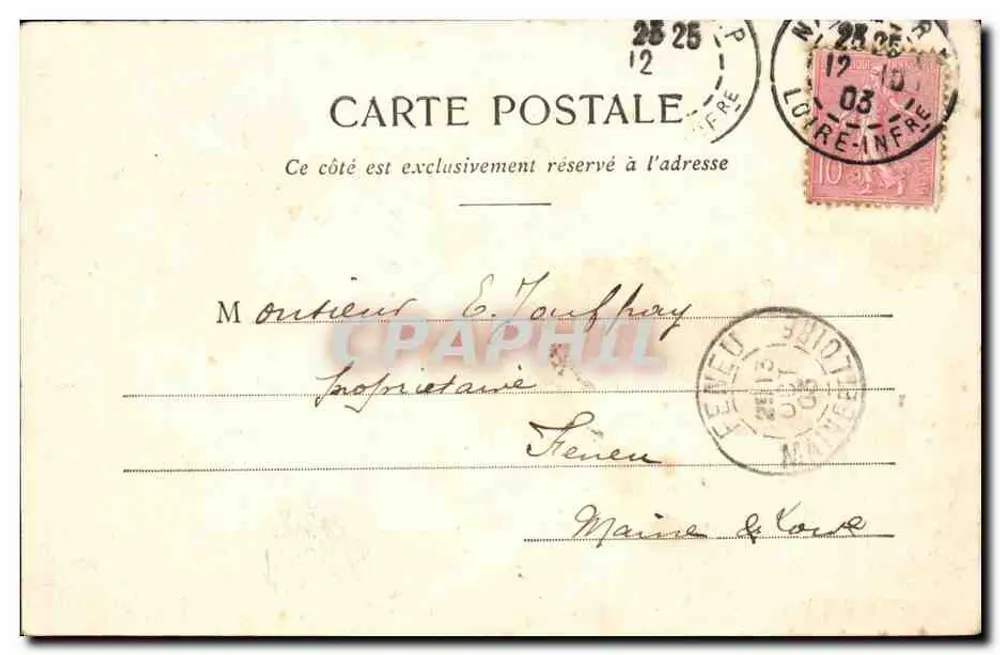 NANTES - Entrada do Castelo (séculos XIII-XV) — Editor: Ch. Parain - Verso