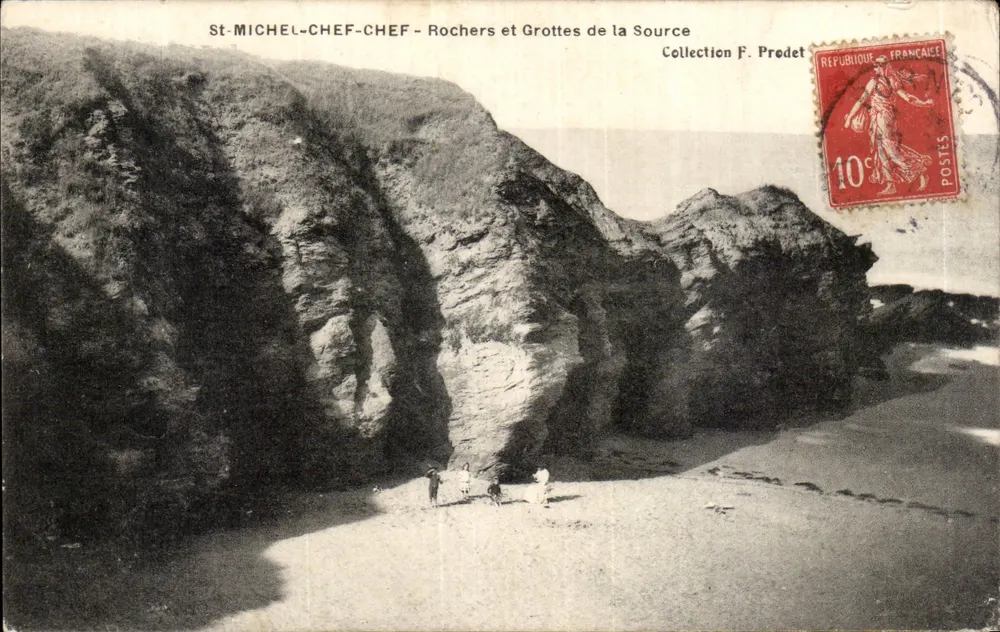 St-MICHEL-CHEF-CHEF - Rochas e Grutas da Fonte — Coleção F. Predet - Frente
