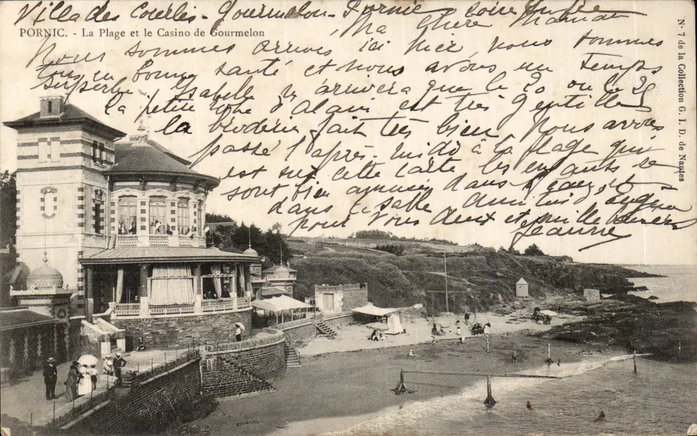 Villa des Coëtliers und das Casino de Gourmelon — Pornic — Nr. 7 der Sammlung G. I. D. de Navarre - Vorderseite