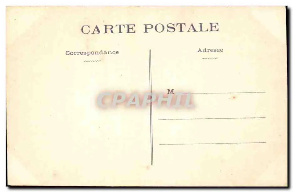 NANTES - A Bolsa — Estátua de Villebois-Mareuil — Fototipia VASSELLIEN - Nantes - Verso