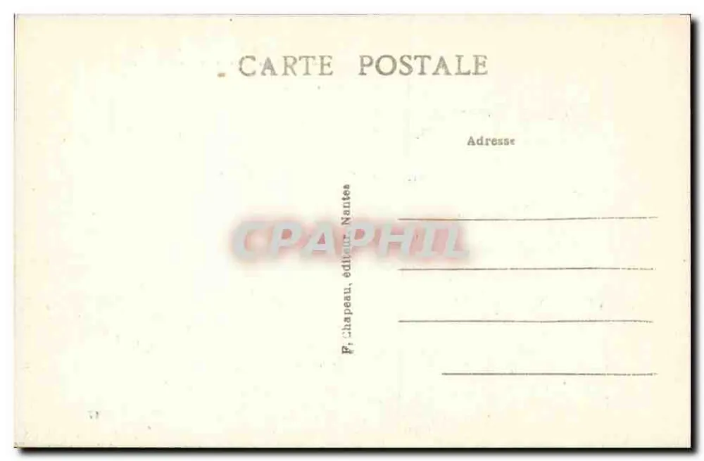 La Baule-sur-Mer (Loire-Inf.) — Die Gärten des Casinos und das Hotel Royal — F. Chapeau, Verlag Nantes - Rückseite