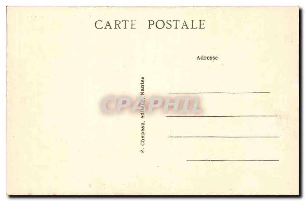 Guérande (Loire-Inf.) — Tor Vannetaise (14. Jahrhundert) und Kollegiatkirche Saint-Aubin (12. und 15. Jahrhundert) — F. Chapeau, Verlag Nantes - Rückseite