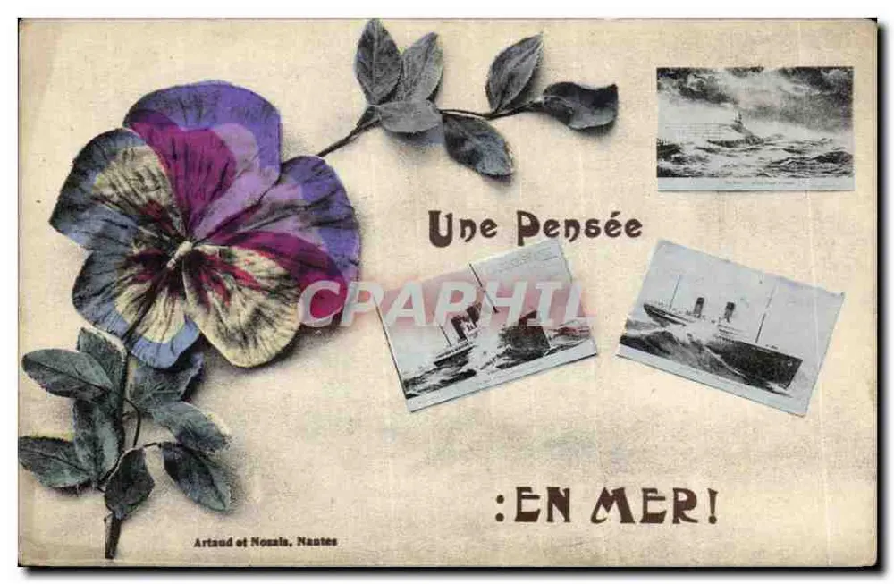 Pensamento no mar — Artaud e Noszales, Nantes - Frente