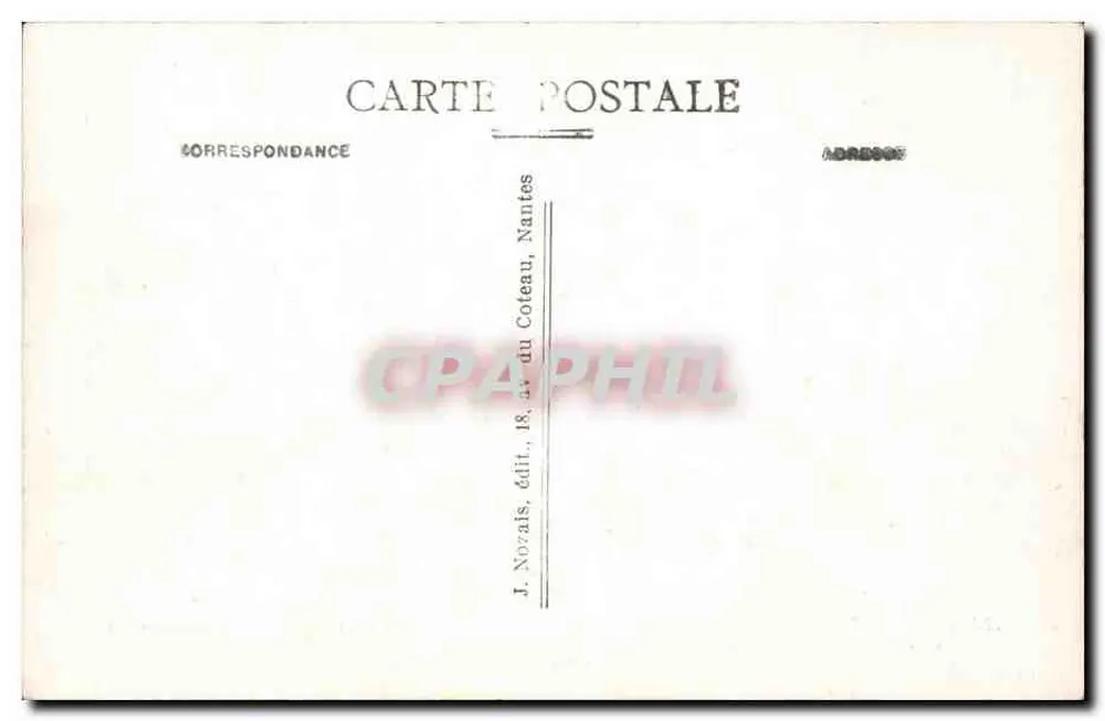 Die Auferstehung — Der Herr Jesus segnet seine Apostel — J. Nozais, Nantes - Rückseite