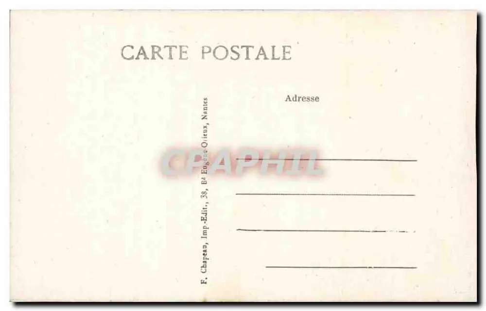 Le Croisic (Loire-Inf.) — Ansicht der Port-Lin-Strand von Süden — F. Chapeau, Nantes - Rückseite