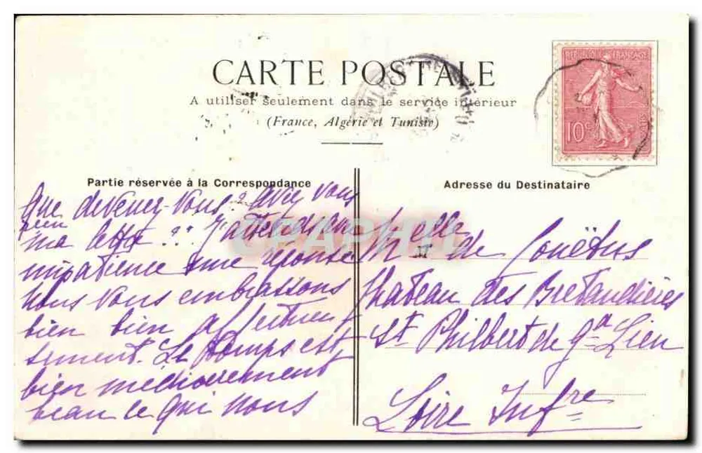 Kleine Einheimische des Dorfes Batz — Sammlung G. I. D. von Nantes — Nr. 281 - Rückseite