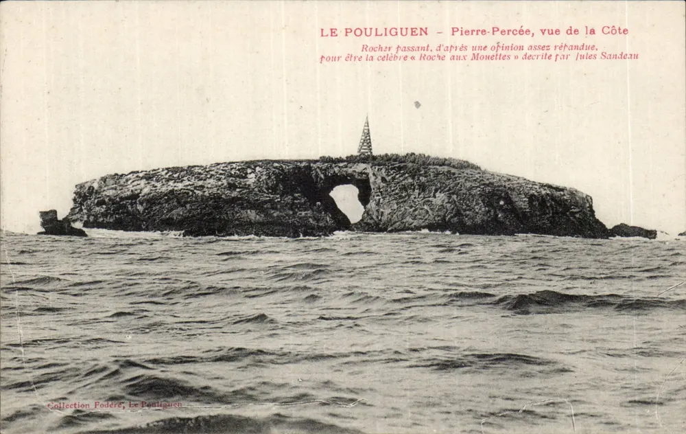 Le Pouliguen - Pierre Percée, Aussicht auf die Küste — Sammlung Fodéré - Vorderseite