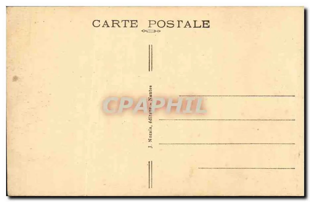 NANTES — A Cour do Castelo — J. Nozais, editor Nantes, n°9 - Verso