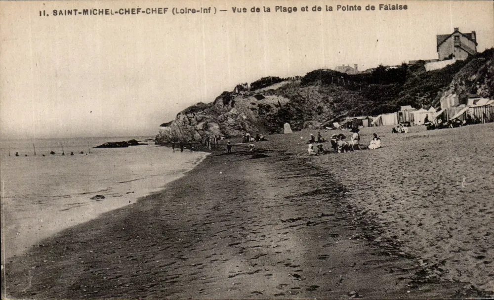 Saint-Michel-Chef-Chef (Loire-Inf) — Ansicht der Strand und der Pointe de Falaise - Vorderseite