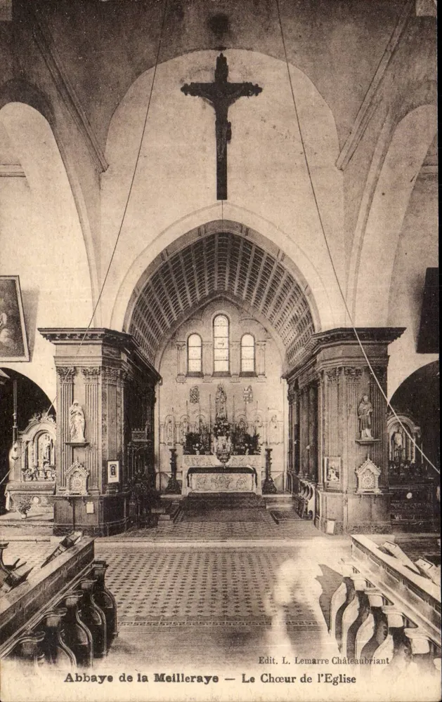 Abtei la Meilleraye — Der Chor der Kirche — Edit. L. Lemaître Châteaubriant - Vorderseite