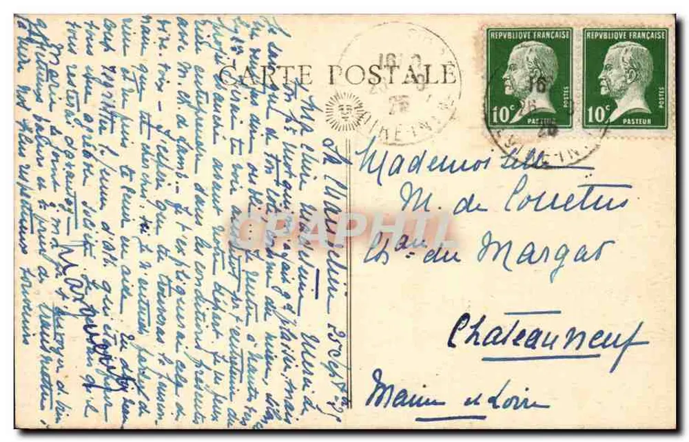 Abtei la Meilleraye — Der Chor der Kirche — Edit. L. Lemaître Châteaubriant - Rückseite