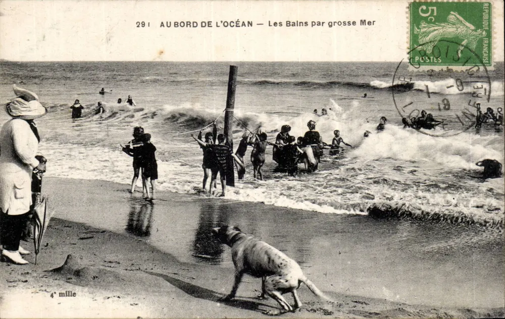 Am Rand des Ozeans — Die Bains bei großer See — Die Bains bei großer See - Vorderseite
