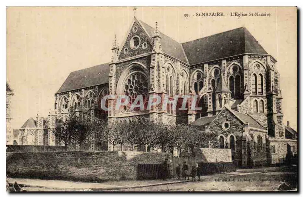 St-Nazaire - Kirche St-Nazaire — Verleger Karlion J.-B. Joubine, Nr. 39 - Vorderseite