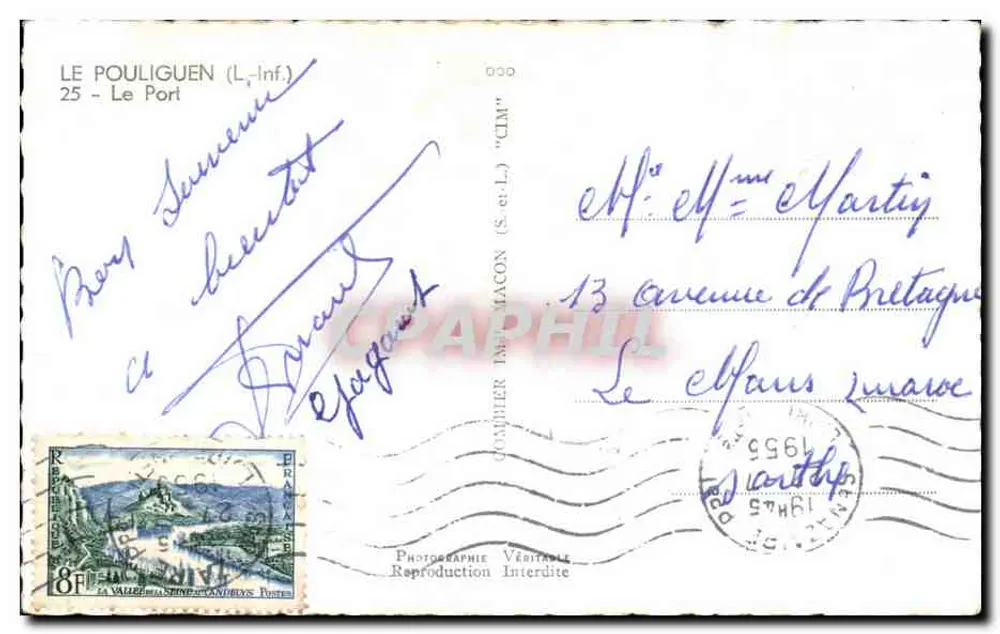 Le Pouliguen (L.-Inf.) — Le Port — Photomaton - Achterkant