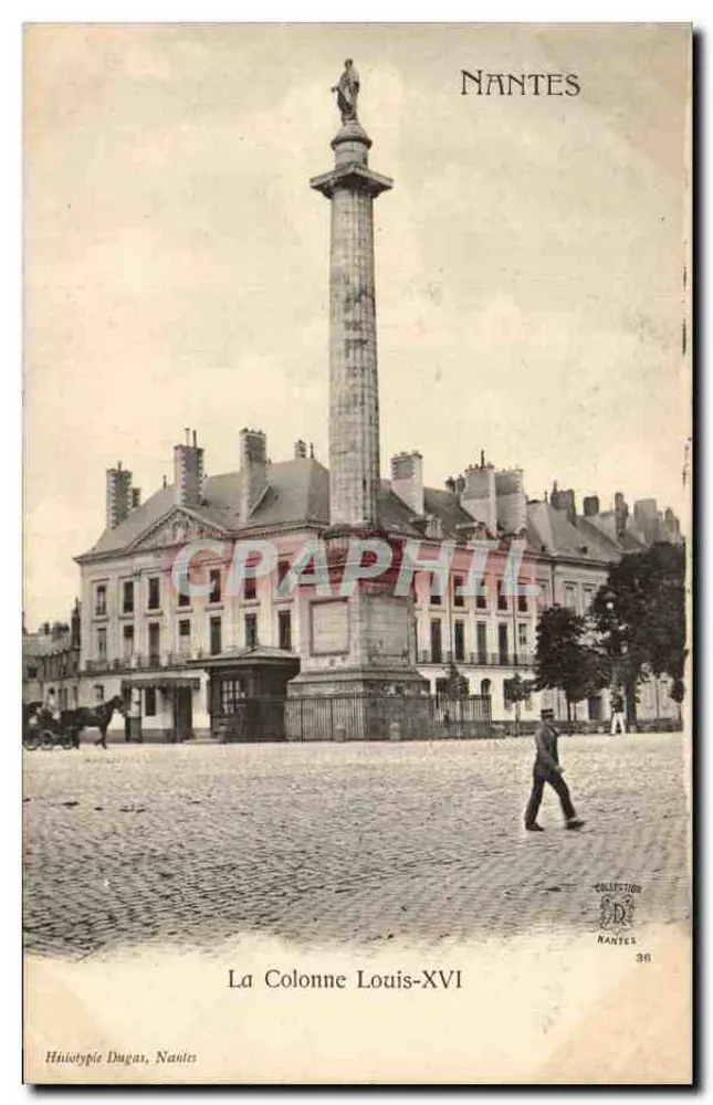 Säule Louis XVI — Nantes — Huiiotype Dugas, Nantes, Nr. 36 - Vorderseite