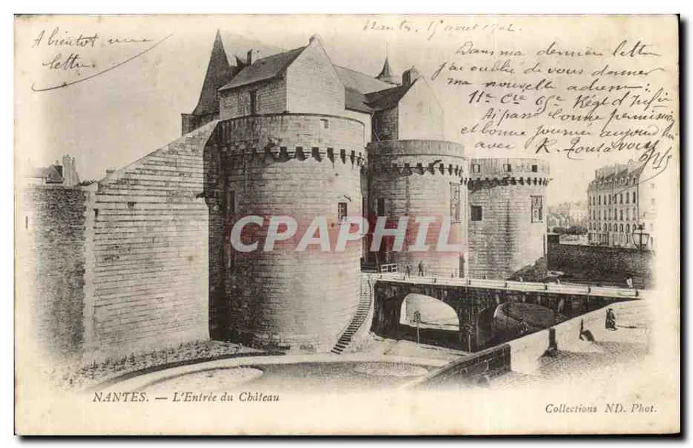 NANTES — A Entrada do Castelo — Coleções ND. Fot. - Frente
