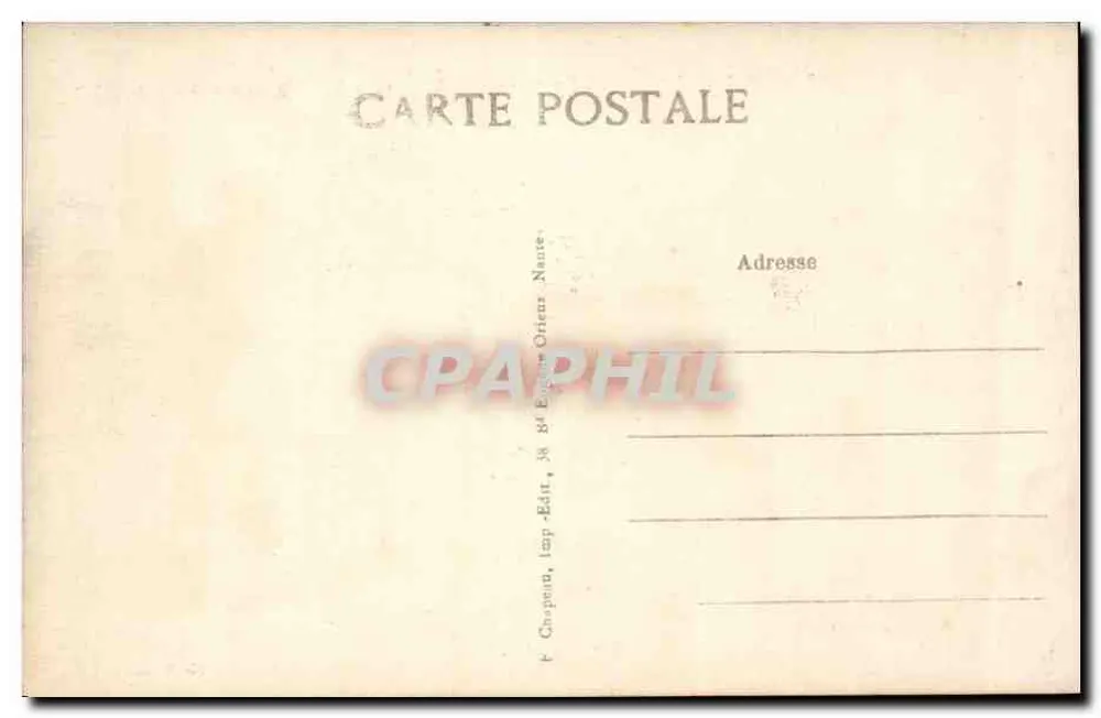 La Baule-sur-Mer (Loire-Inf.) — Boulevard Darlu in der Nähe von « Les Fauvettes » — Verlag Chapeau, n° 783 - Rückseite