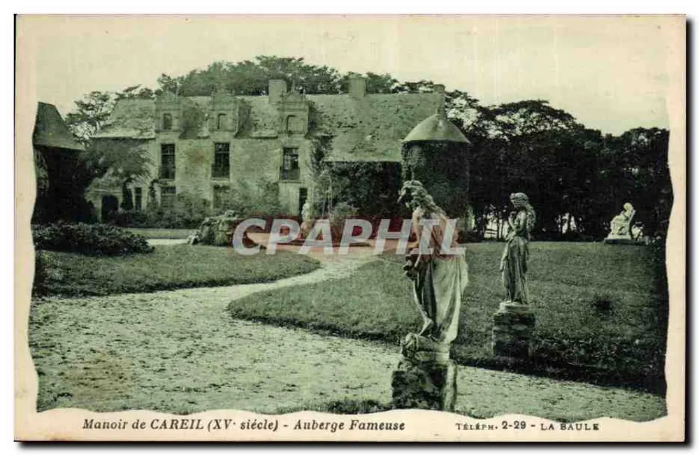 Schloss CAREIL (15. Jahrhundert) - Berühmtes Gasthaus — J. Nosain, édit. 18, Avenue de Coteau - Nantes - Vorderseite