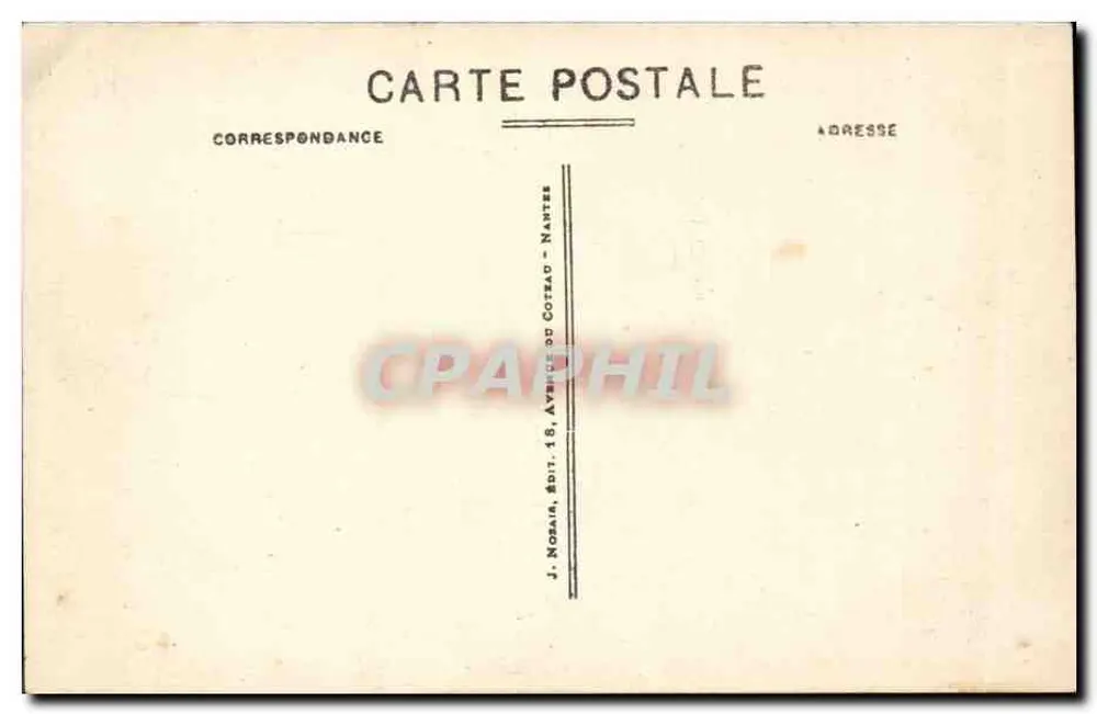 Schloss CAREIL (15. Jahrhundert) - Berühmtes Gasthaus — J. Nosain, édit. 18, Avenue de Coteau - Nantes - Rückseite