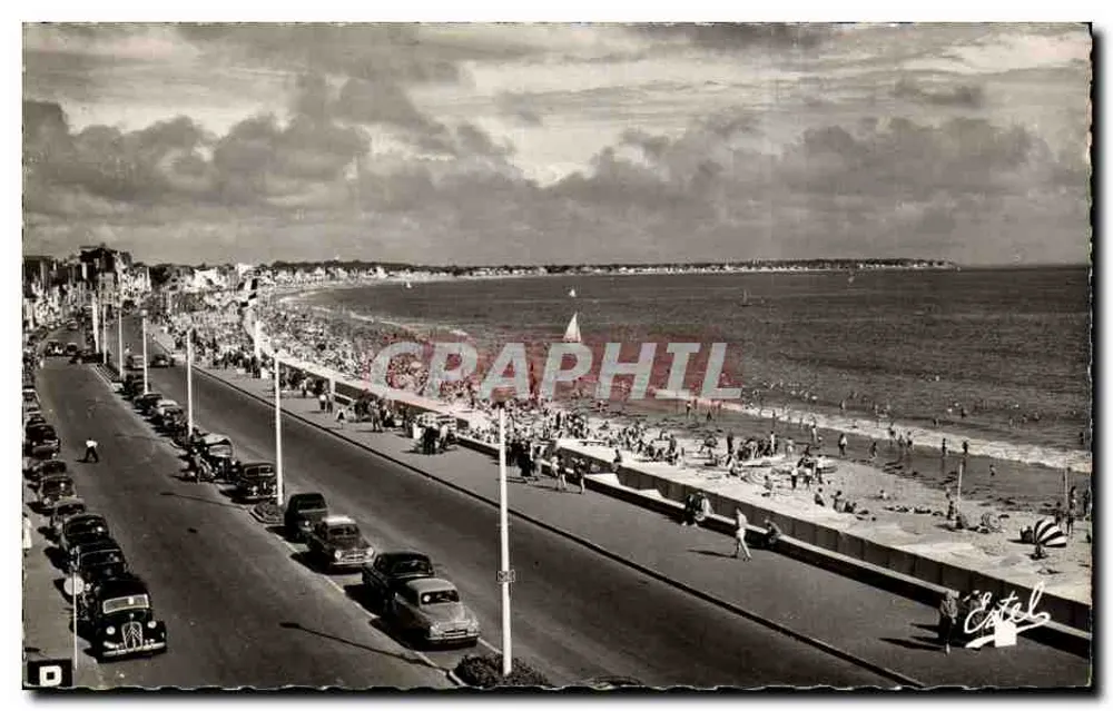 La Baule — Allgemeiner Blick auf den Strand in Richtung Pornichet — Éditions de Luxe Stel & Cie - Vorderseite