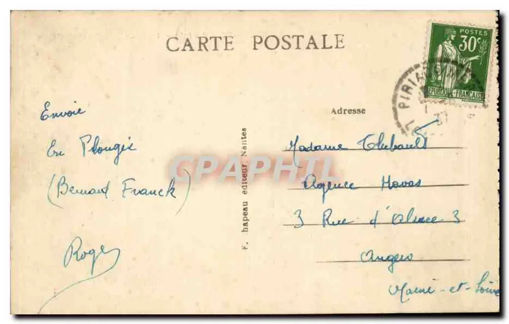 Guérande (Loire-Inf.) — Porta de Sallé (século XV) - Verso