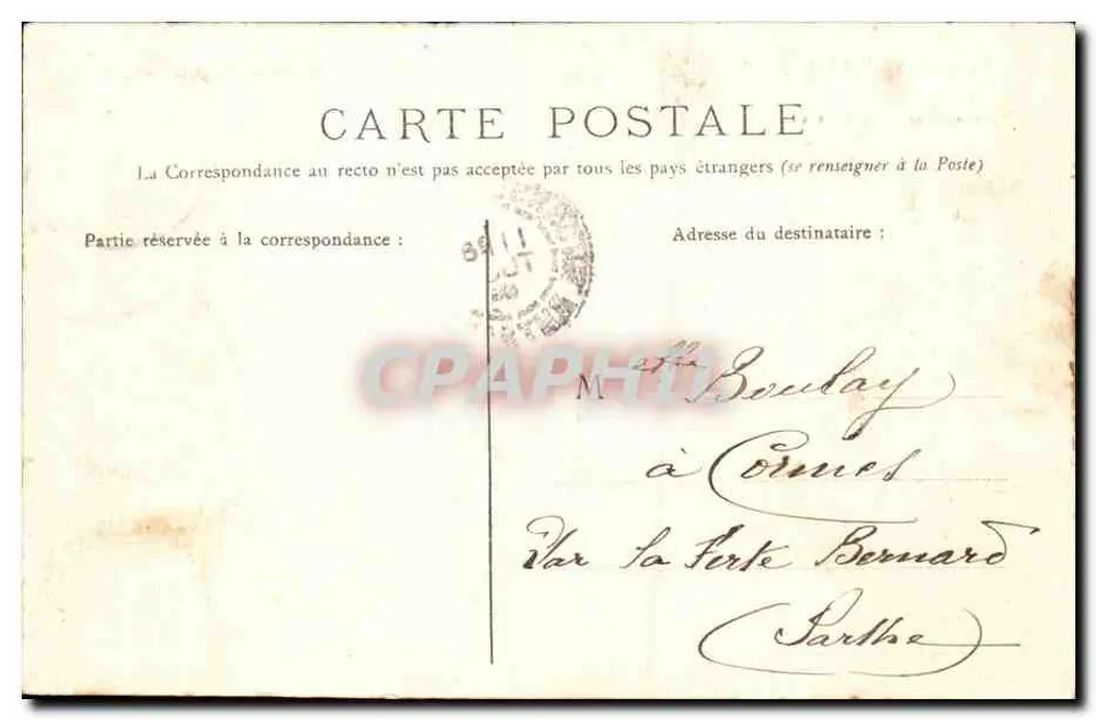 NANTES — Innere der Kathedrale, Grabmal Lamoricière — Sammlung R. Guénault, Nr. 157 - Rückseite