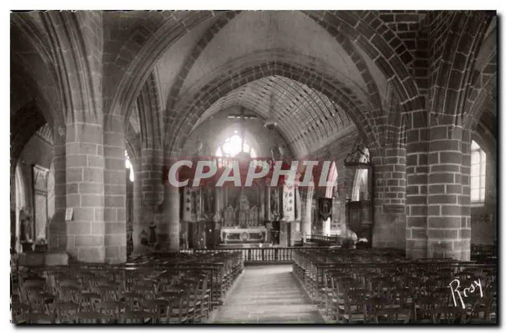 Interior da igreja — Batz-sur-Mer — editor F. Chapeau, n°149 - Frente
