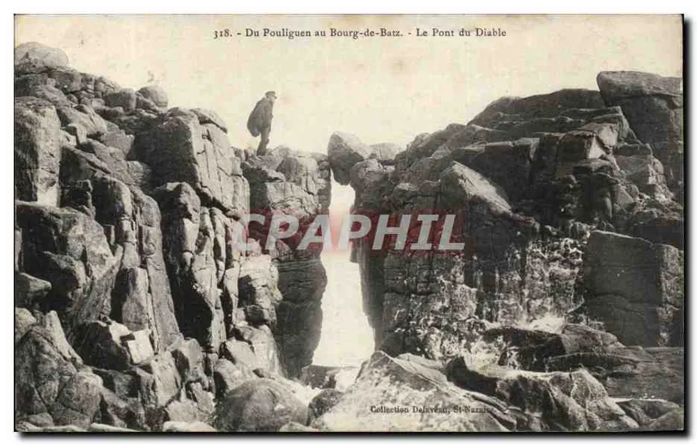 Von Pouliguen nach Bourg-de-Batz — Die Teufelsbrücke — Sammlung Dahivéan, St-Nazaire - Vorderseite