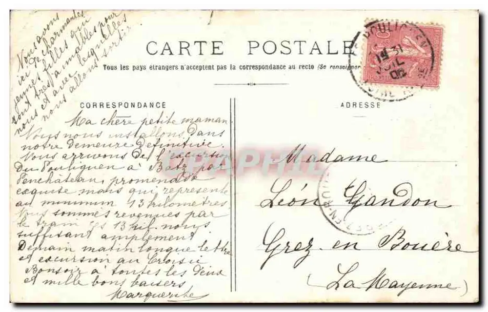 Von Pouliguen nach Bourg-de-Batz — Die Teufelsbrücke — Sammlung Dahivéan, St-Nazaire - Rückseite