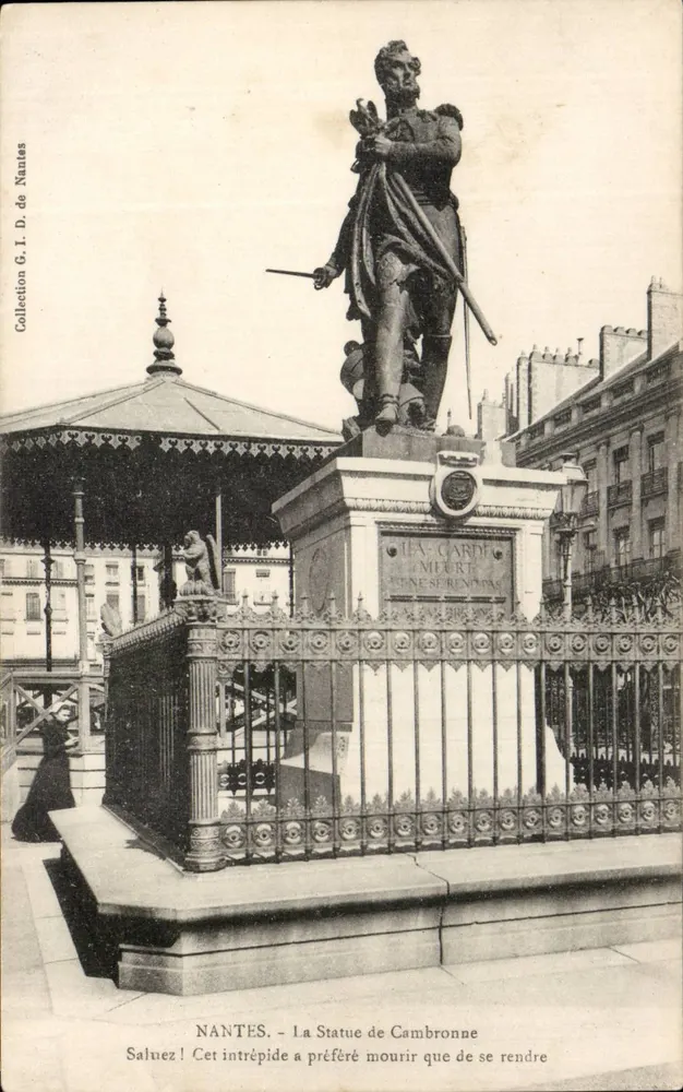 NANTES — La Statua di Cambronne — Collezione G.I. D. di Nantes - Recto