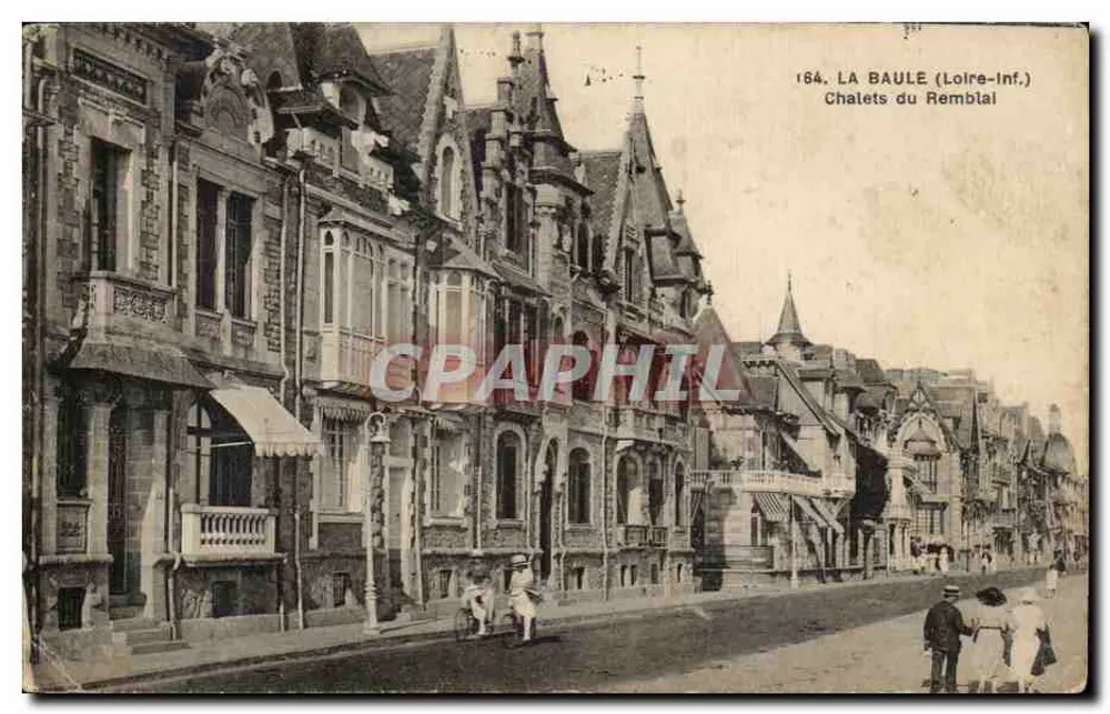 La Baule (Loire-Inf.) — Chalets do Remblai — F. Chappey, Imp.-Edit., Nantes - Frente
