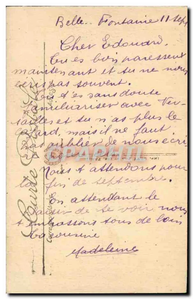 Saint-Nazaire — Die Villen und Felsen von Villes-Martin — LL. - Rückseite