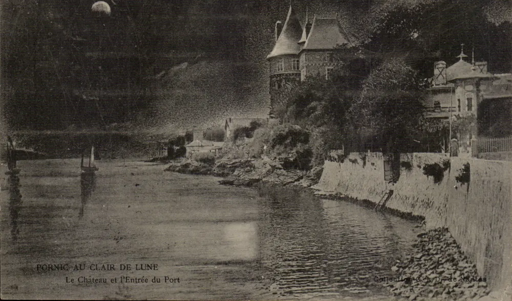 Pornic — Schloss und Hafen-Eingang — Sammlung C. H. D. de Nantes - Vorderseite
