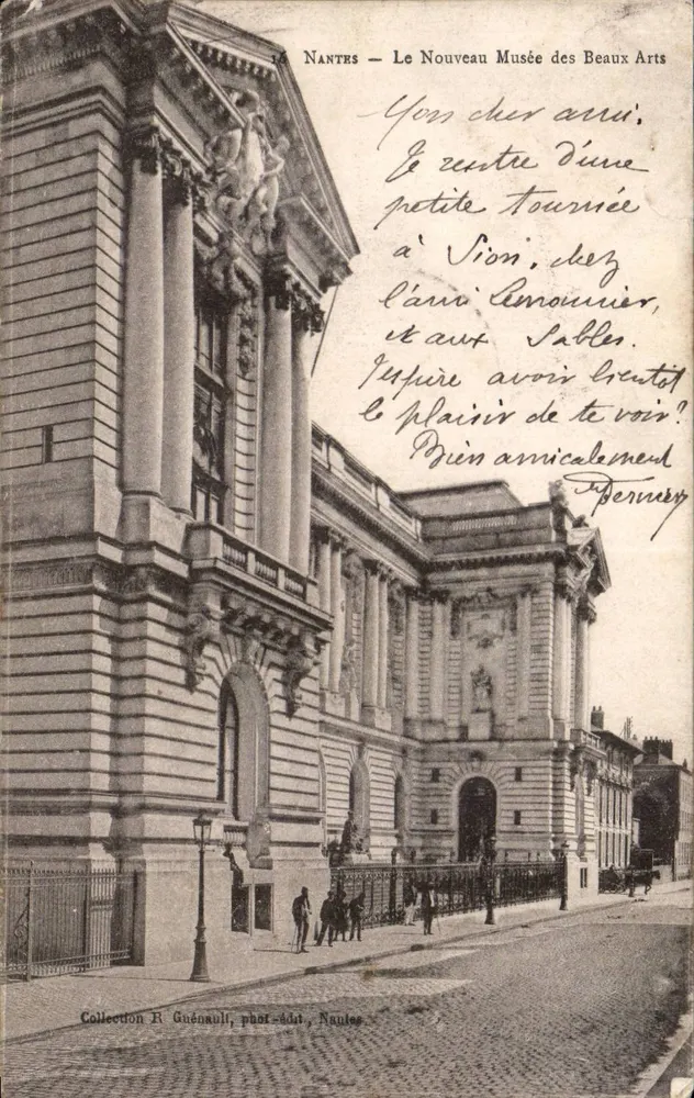 NANTES — Le Nouveau Musée des Beaux Arts — Collection R. Guénault, phot.édit. Nantes - Vorderseite