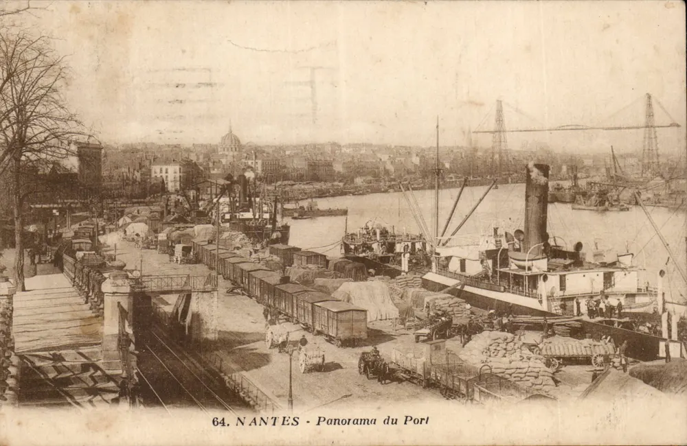 NANTES - Panorama do Porto — J. Nicais, editor, n° 64 - Frente